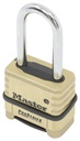 MASTERLOCK ProSeriesÂ® Resettable Combination Padlock , Model 1175H, Color Brass