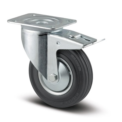 Swivel Castors with total lock 100 mm, Alpha, 3477DVJ100P62, TENTE