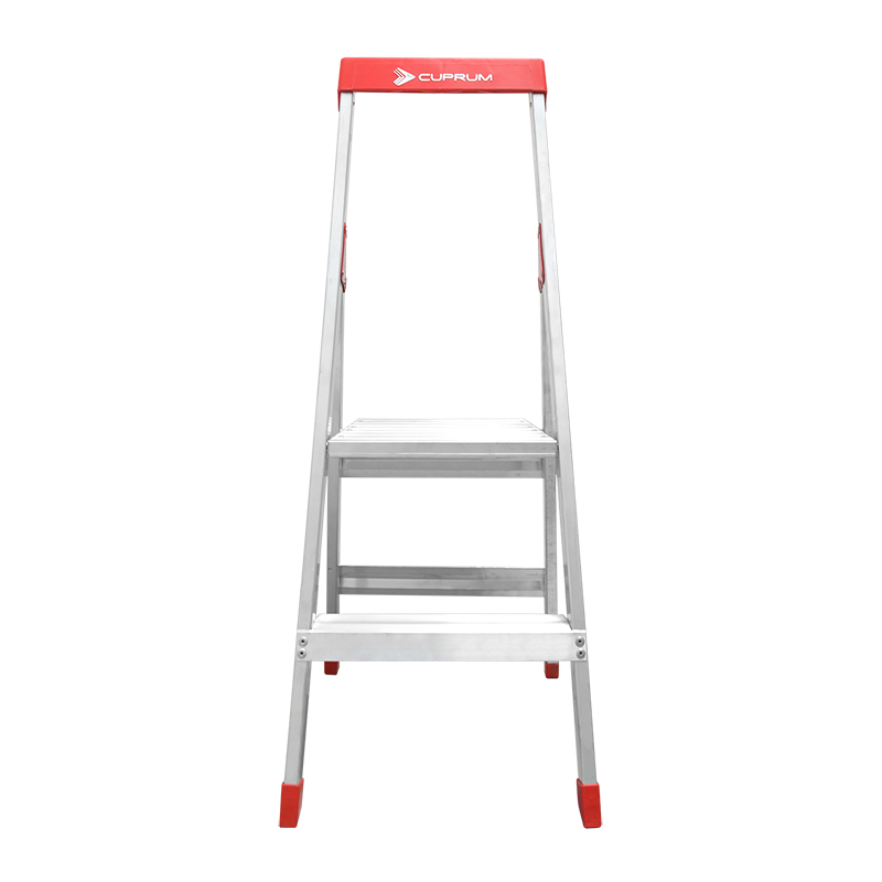 CUPRUM LADDER 2-FOOT ALUMINUM LADDER WITH PLATFORM, TYPE III,  200-POUND LOAD CAPACITY, 596-02N