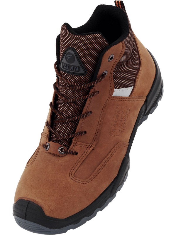 TALAN Safety Shoes, Model 318, Brown