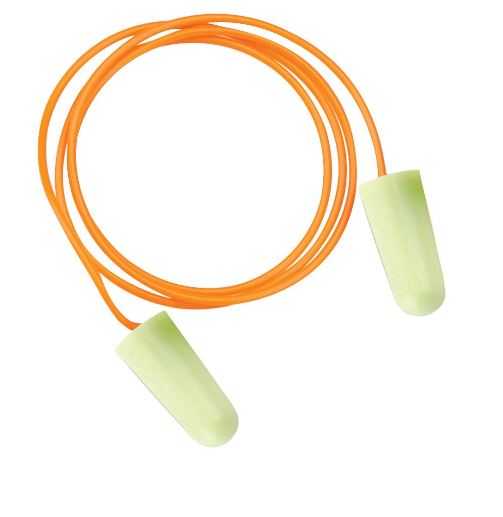 PU Foam Soundstopper Ear Plug with Cord (Pair)AEE090-060-200, JSP