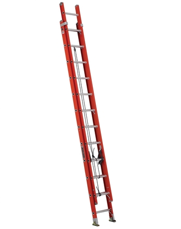 LOUISVILLE LADDER 24-FOOT FIBERGLASS EXTENSION LADDER, TYPE IA, 300-POUND LOAD CAPACITY, FE3224