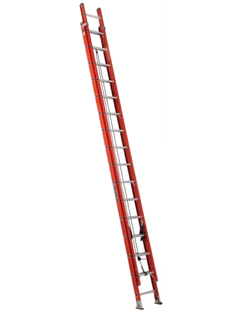 LOUISVILLE LADDER 32-FOOT FIBERGLASS EXTENSION LADDER, TYPE IA, 300-POUND LOAD CAPACITY, FE3232