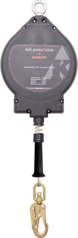 Retractable Block Polymer Casing with G.I. Wire Rope - 25 mtr - PCGS25 - KARAM