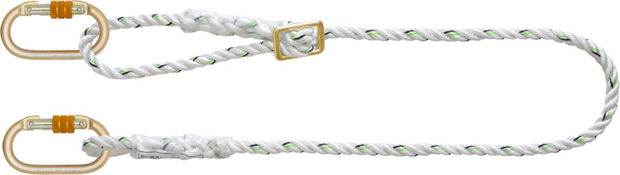 Work Positioning Lanyard with Ring type Adjuster - 2mtr - PN 241 - KARAM