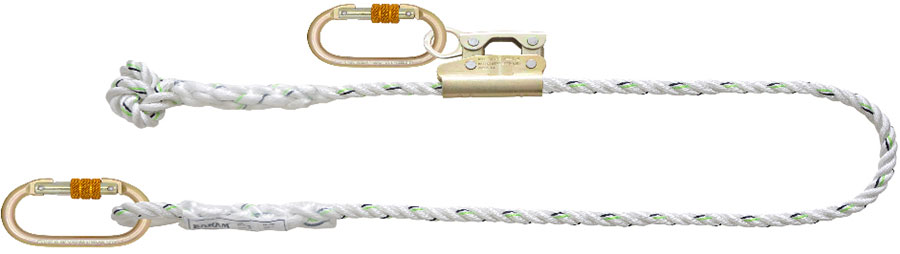 Work Positioning Lanyard with Rope Grab Adjuster - 2mtr - PN 242 - KARAM