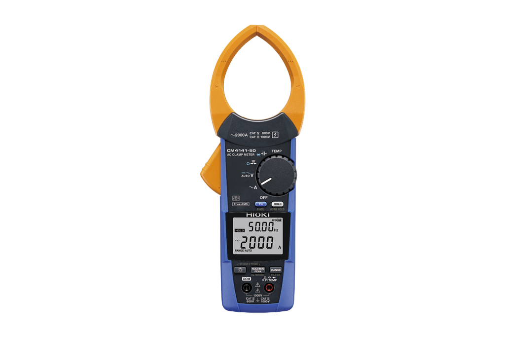 CLAMP METER - True RMS - 1000V AC,2000V DC - CM4141-50 - HIOKI - JAPAN