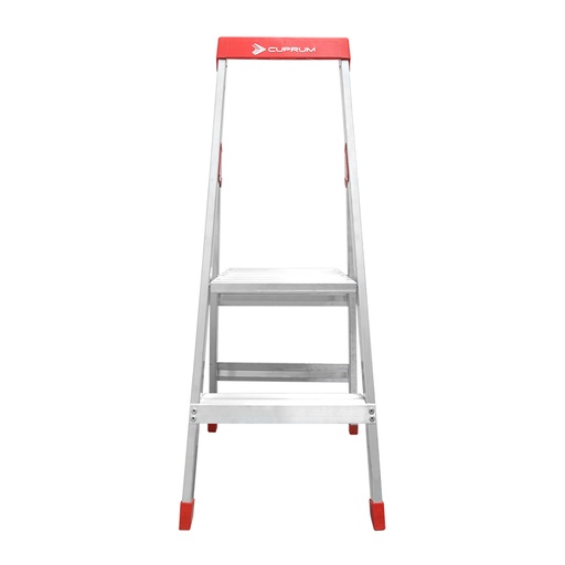 [596-02N] CUPRUM LADDER 2-FOOT ALUMINUM LADDER WITH PLATFORM, TYPE III,  200-POUND LOAD CAPACITY, 596-02N