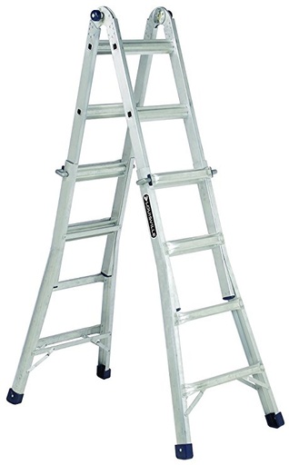 [L2094-17] LOUISVILLE LADDER 17-FOOT ALUMINUM  MULTIPURPOSE LADDER, TYPE IA, 300-POUND LOAD CAPACITY, L2094-17